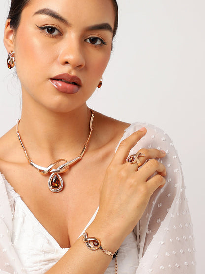 GOLD PLATED DESIGNER JEWELLERY SET