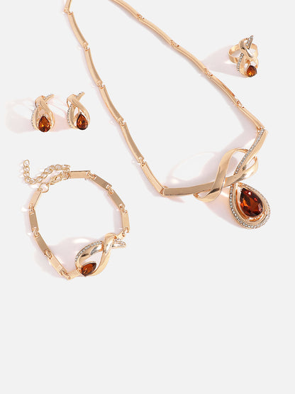 GOLD PLATED DESIGNER JEWELLERY SET