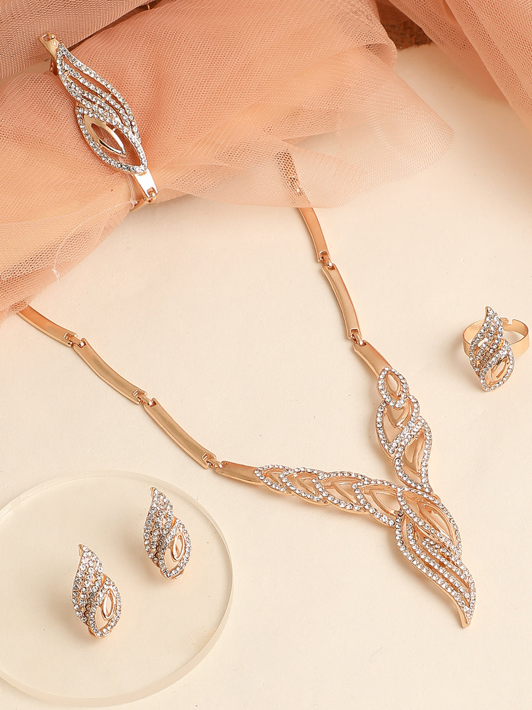 GOLD PLATED DESIGNER JEWELLERY SET