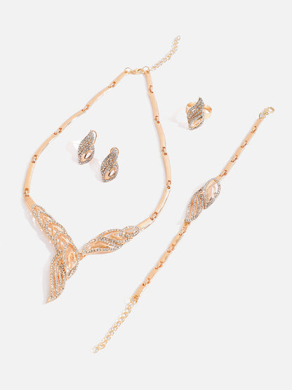 GOLD PLATED DESIGNER JEWELLERY SET