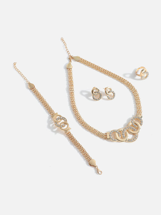 GOLD PLATED DESIGNER JEWELLERY SET