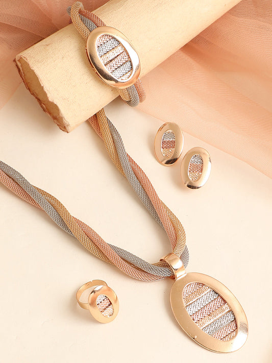 GOLD PLATED DESIGNER JEWELLERY SET