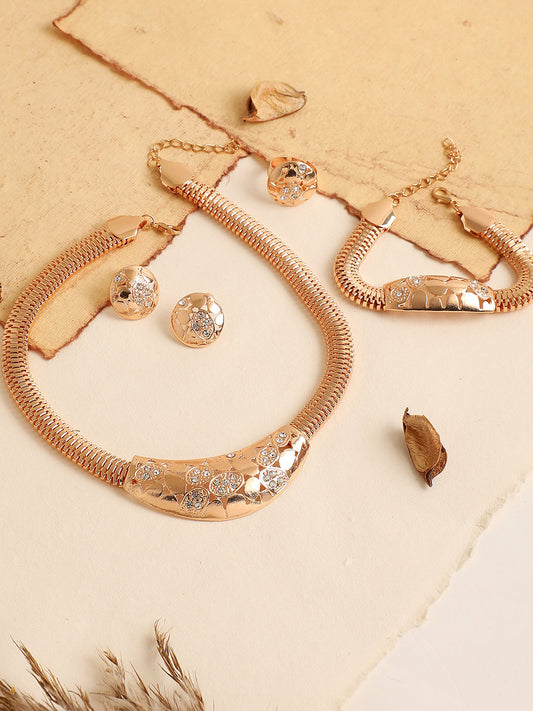 GOLD PLATED DESIGNER JEWELLERY SET