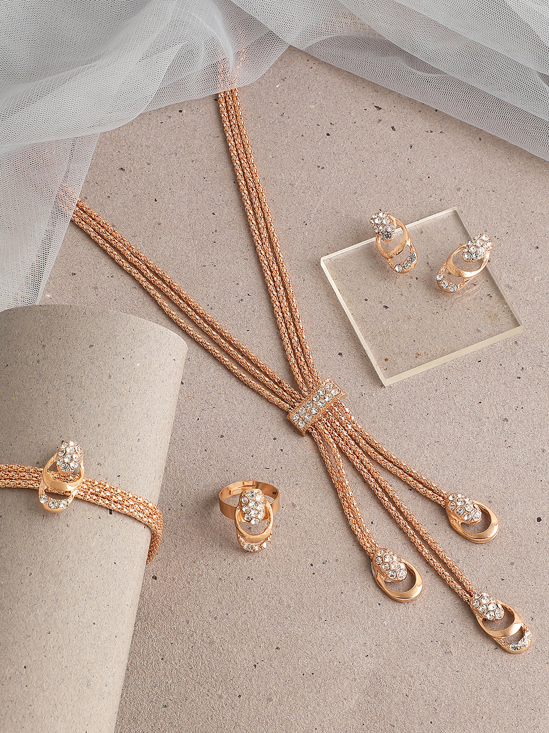 GOLD PLATED DESIGNER JEWELLERY SET