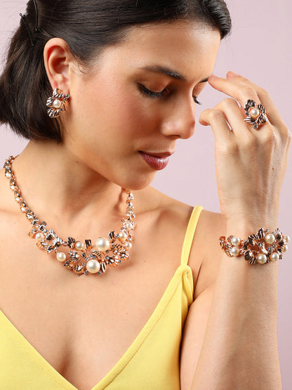 GOLD PLATED DESIGNER JEWELLERY SET