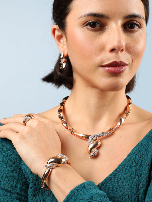 GOLD PLATED DESIGNER JEWELLERY SET