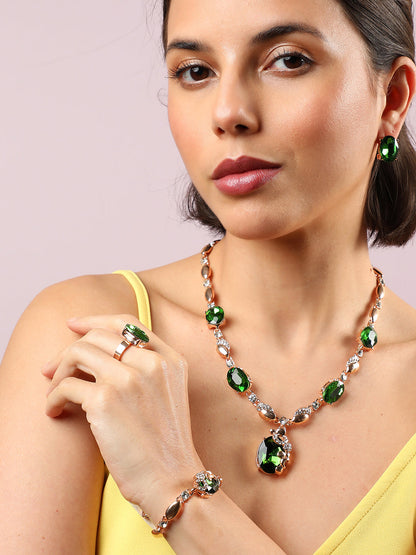 GOLD PLATED DESIGNER JEWELLERY SET