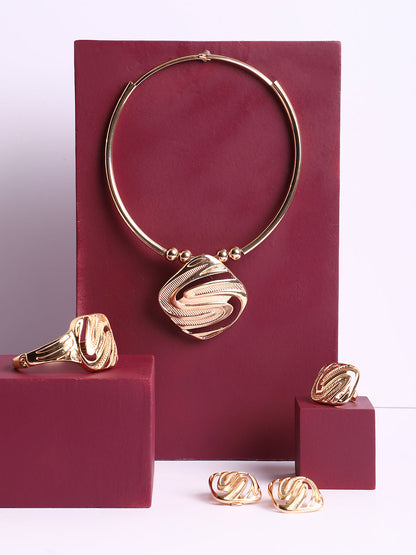 GOLD PLATED DESIGNER JEWELLERY SET