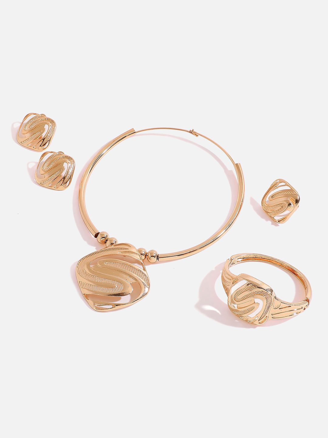 GOLD PLATED DESIGNER JEWELLERY SET