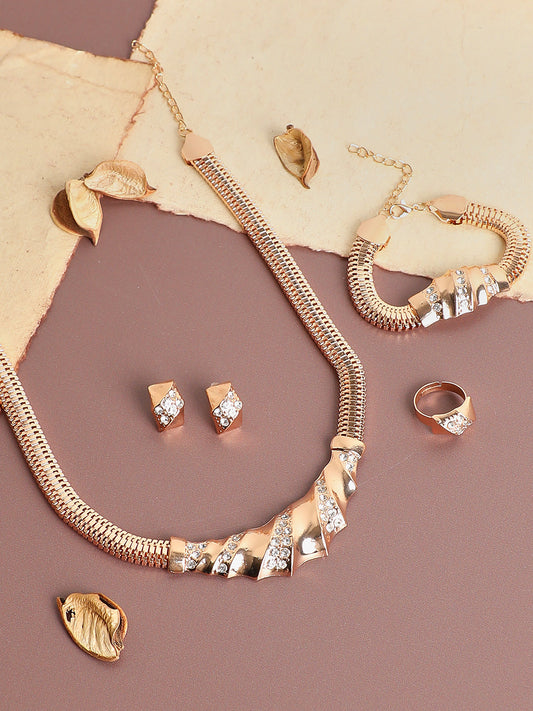 GOLD PLATED DESIGNER JEWELLERY SET