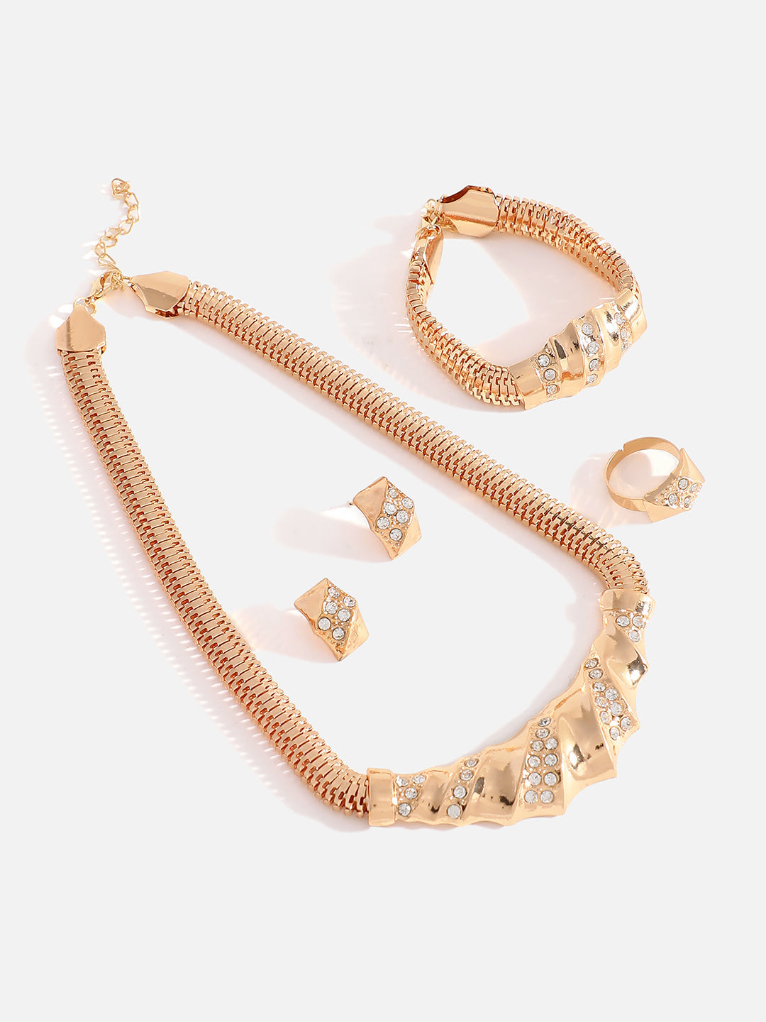 GOLD PLATED DESIGNER JEWELLERY SET