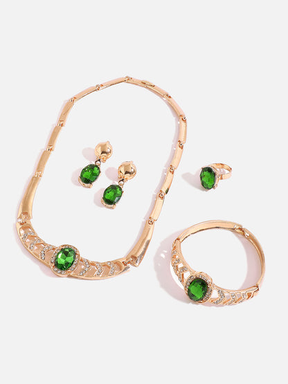 GOLD PLATED DESIGNER JEWELLERY SET