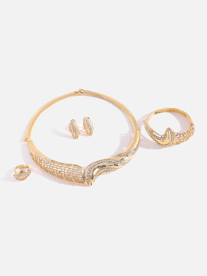 GOLD PLATED DESIGNER JEWELLERY SET