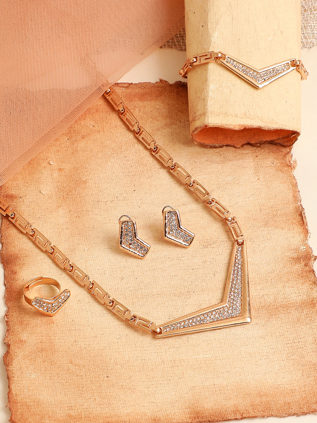 GOLD PLATED DESIGNER JEWELLERY SET
