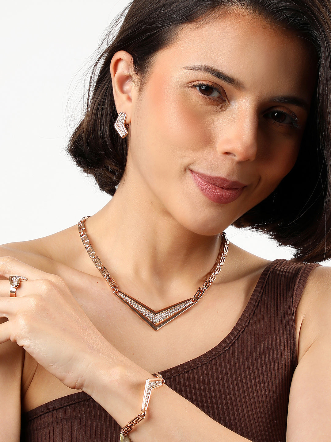 GOLD PLATED DESIGNER JEWELLERY SET