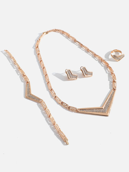 GOLD PLATED DESIGNER JEWELLERY SET