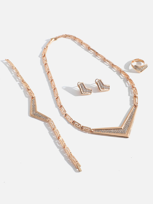 GOLD PLATED DESIGNER JEWELLERY SET