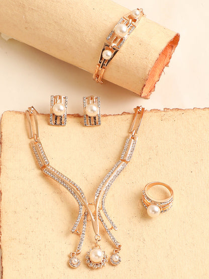 GOLD PLATED DESIGNER JEWELLERY SET