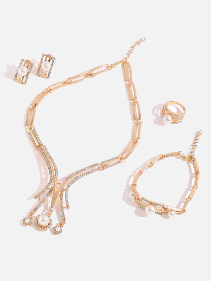 GOLD PLATED DESIGNER JEWELLERY SET