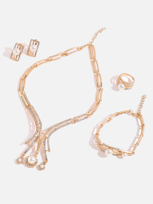 GOLD PLATED DESIGNER JEWELLERY SET