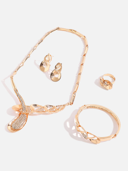GOLD PLATED DESIGNER JEWELLERY SET