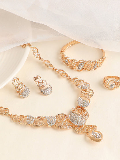 GOLD PLATED DESIGNER JEWELLERY SET