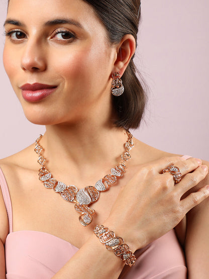 GOLD PLATED DESIGNER JEWELLERY SET