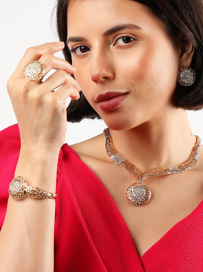 GOLD PLATED DESIGNER JEWELLERY SET