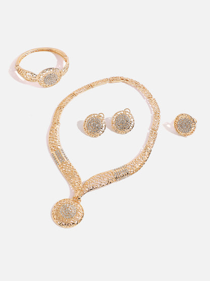 GOLD PLATED DESIGNER JEWELLERY SET