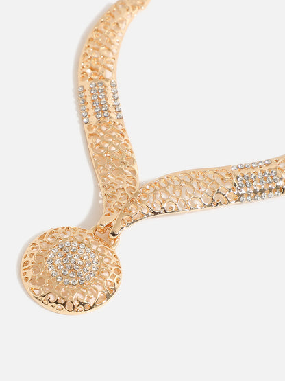 GOLD PLATED DESIGNER JEWELLERY SET