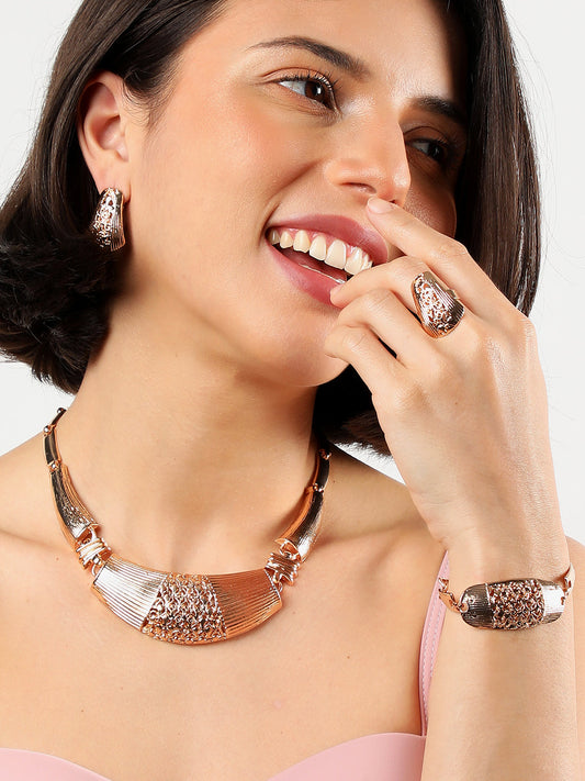 GOLD PLATED DESIGNER JEWELLERY SET