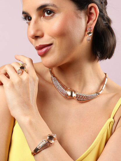 GOLD PLATED DESIGNER JEWELLERY SET