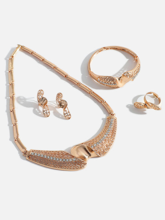 GOLD PLATED DESIGNER JEWELLERY SET