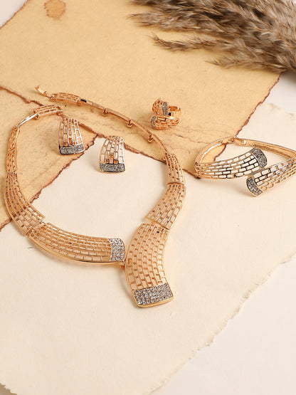 GOLD PLATED DESIGNER JEWELLERY SET