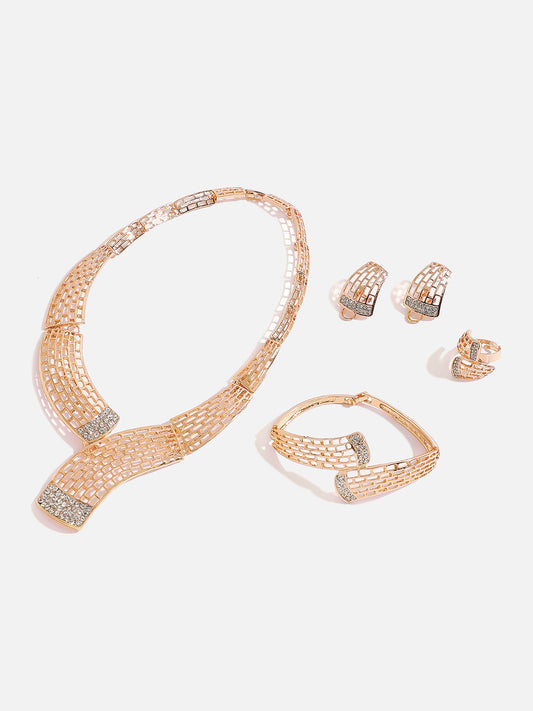 GOLD PLATED DESIGNER JEWELLERY SET