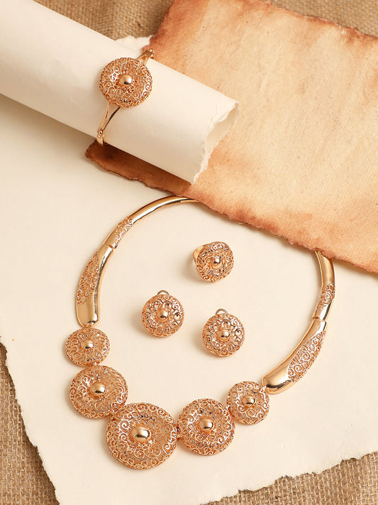 GOLD PLATED DESIGNER JEWELLERY SET