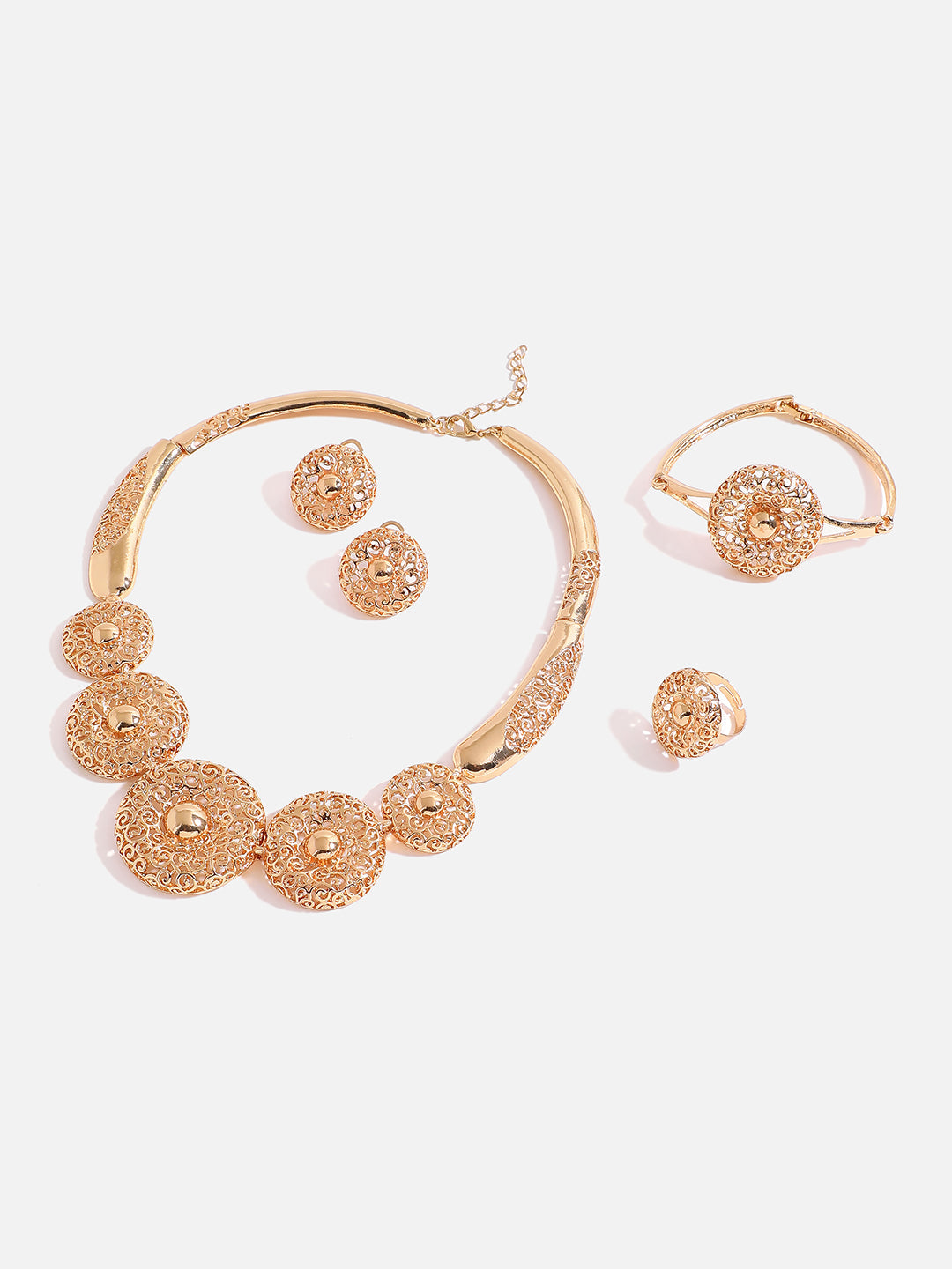 GOLD PLATED DESIGNER JEWELLERY SET