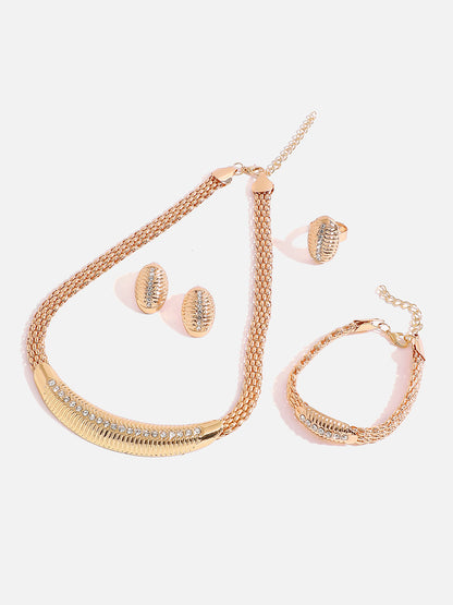 GOLD PLATED DESIGNER JEWELLERY SET