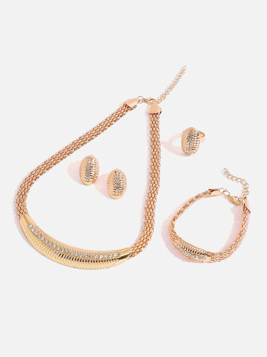 GOLD PLATED DESIGNER JEWELLERY SET