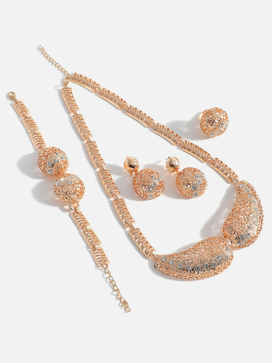 GOLD PLATED DESIGNER JEWELLERY SET