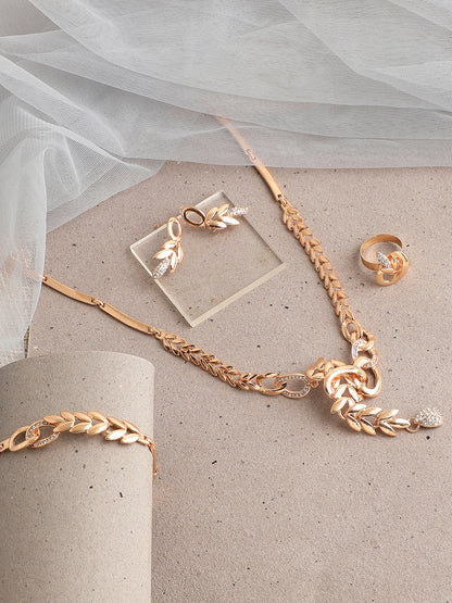 GOLD PLATED DESIGNER JEWELLERY SET