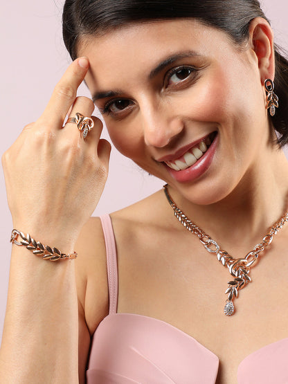 GOLD PLATED DESIGNER JEWELLERY SET