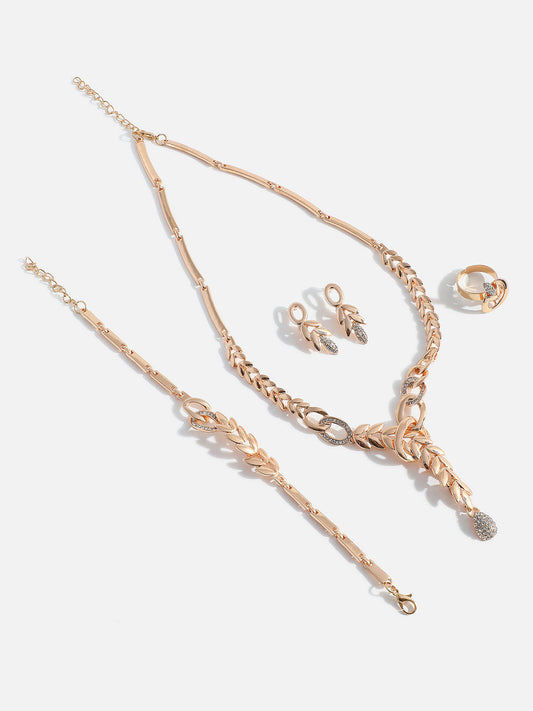 GOLD PLATED DESIGNER JEWELLERY SET