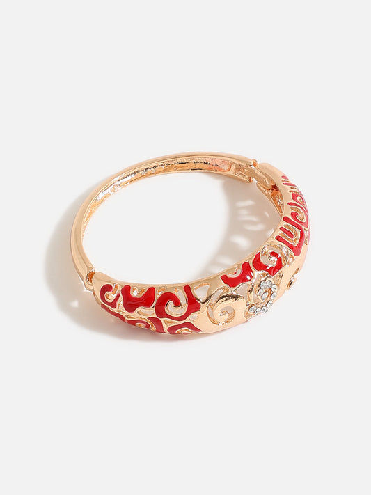 RED ENAMEL GOLD PLATED JEWELLERY SET