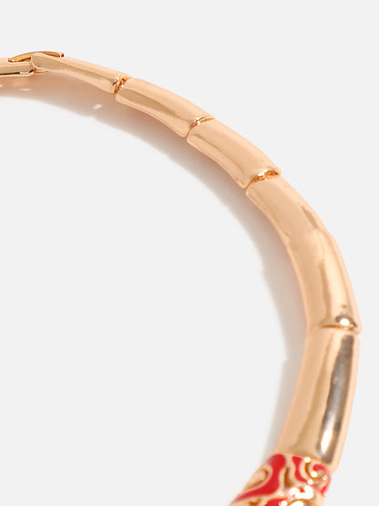 RED ENAMEL GOLD PLATED JEWELLERY SET