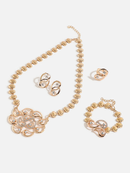GOLD PLATED DESIGNER JEWELLERY SET