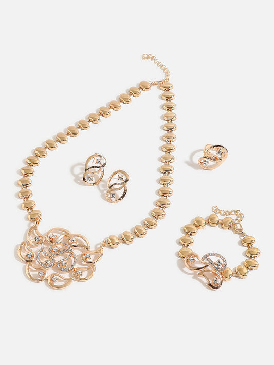 GOLD PLATED DESIGNER JEWELLERY SET