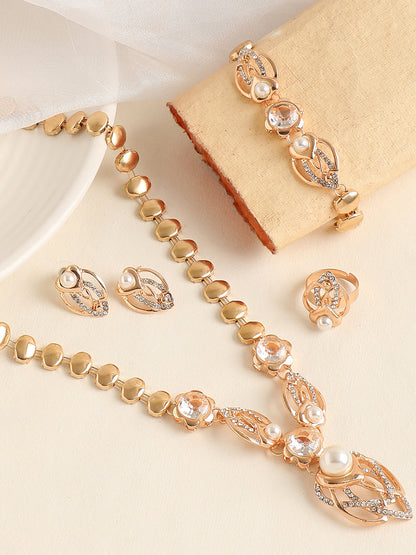 GOLD PLATED DESIGNER JEWELLERY SET