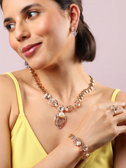 GOLD PLATED DESIGNER JEWELLERY SET