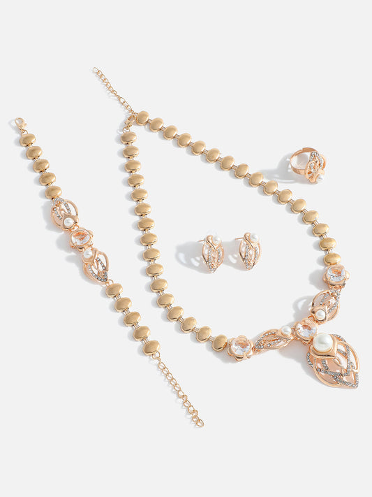 GOLD PLATED DESIGNER JEWELLERY SET